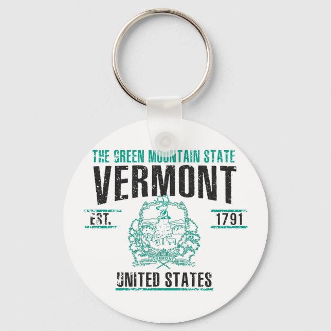 Vermont Keychain (Front)