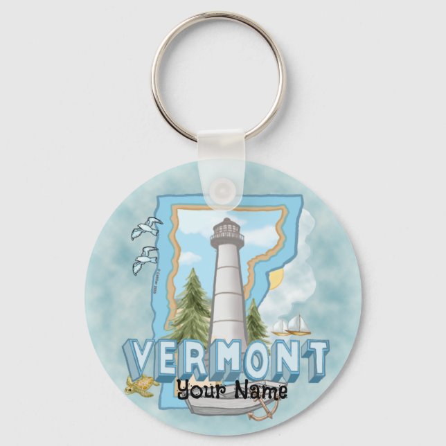 Vermont Lighthouse  keychain  (Front)