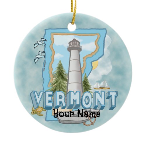 Vermont Lighthouse Ornament