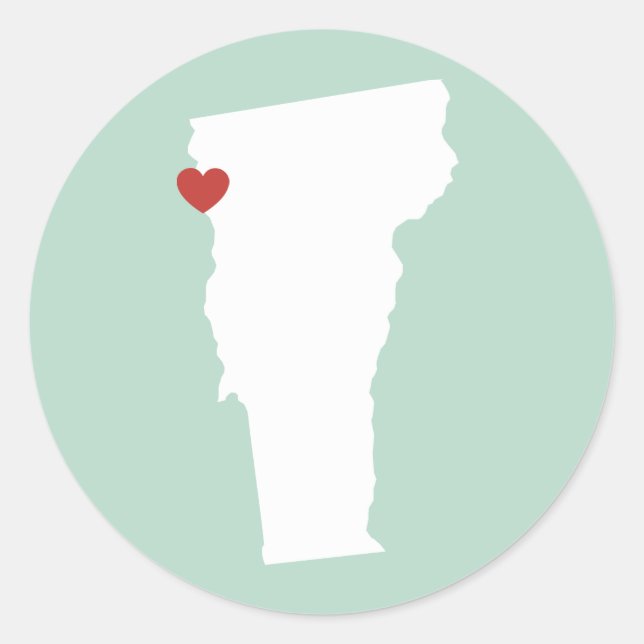 Vermont Love - Customizable Sticker (Front)