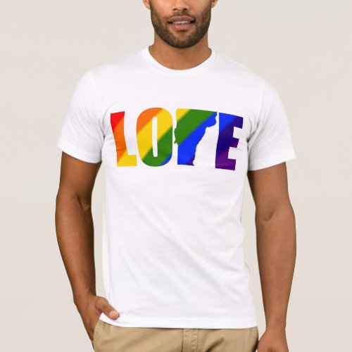 Vermont Love Gay Pride T_Shirt