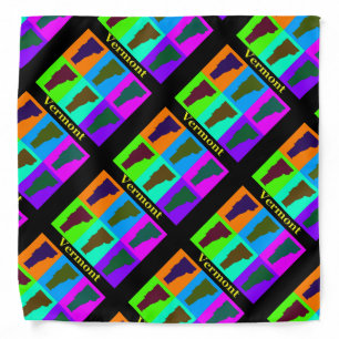 Vermont Map Bandana