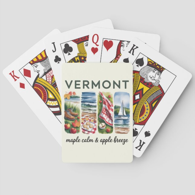 Vermont – Maple Calm & Apple Breeze Poker Cards (Back)