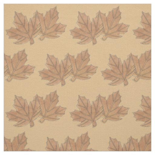 Vermont Maple Leaf Leaves Sugar Candy VT Foodie Fabric