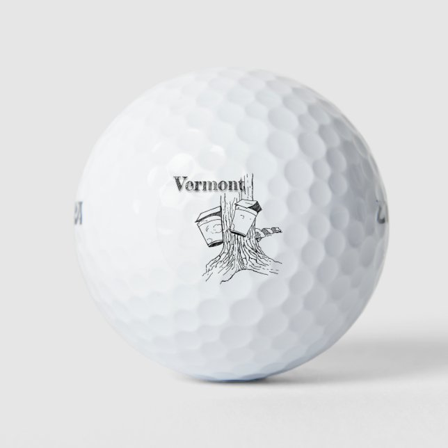 Vermont Maple Trees Golf Balls (Front)