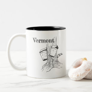 Vermont Maple Trees Two-Tone Coffee Mug