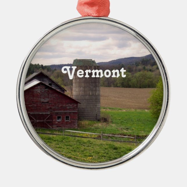 Vermont Metal Ornament (Front)