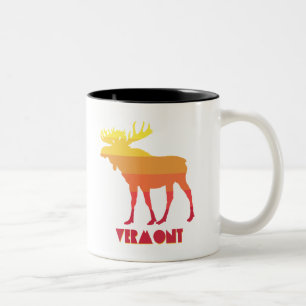 Vermont Moose Two-Tone Coffee Mug