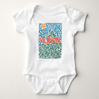 Vermont Mountain Swirl Baby Bodysuit