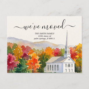 Vermont New Address Moving Announcement Postcard