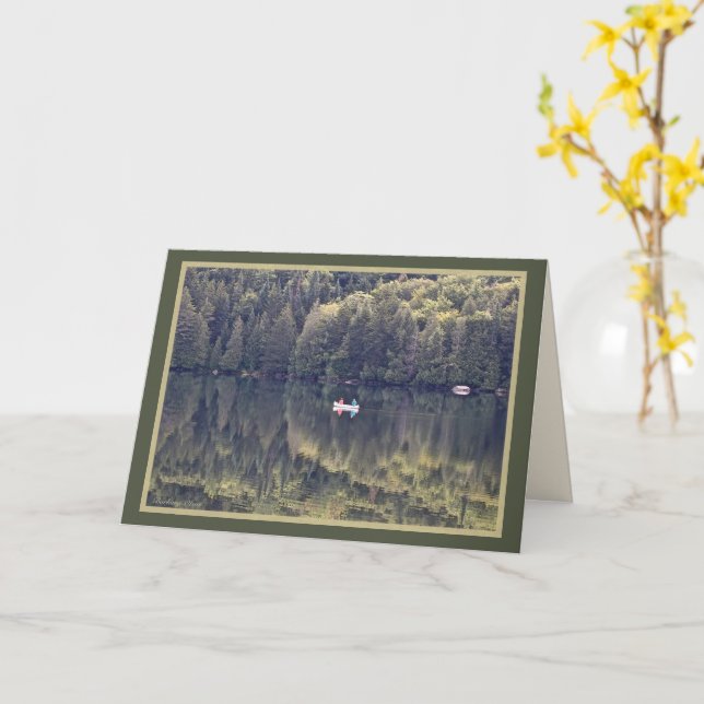 Vermont: Northeast Kingdom-Center Pond Card (Yellow Flower)