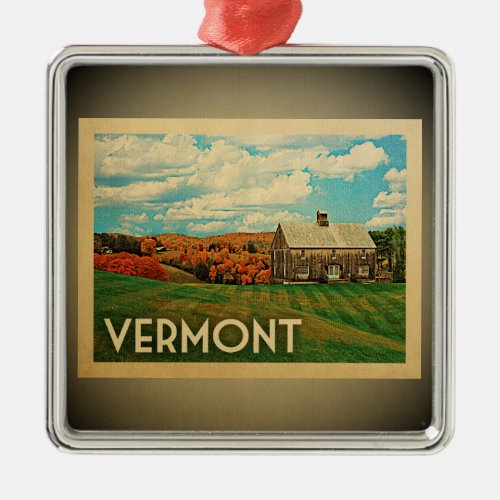 Vermont Ornament Vintage Travel