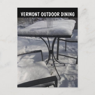 VERMONT OUTDOOR WINTER DINING POSTCARDS