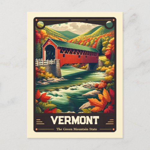 Vermont  Patriotic Spirit Vintage Postcard