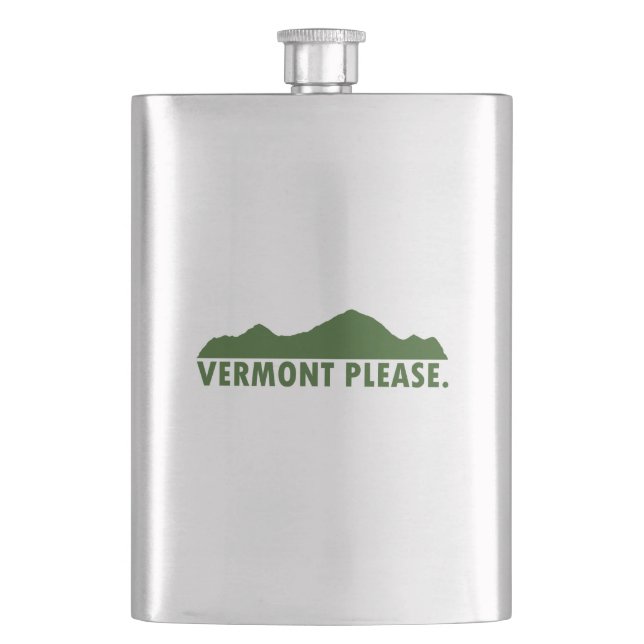 Vermont Please Flask (Front)