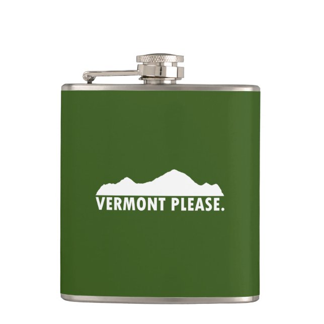 Vermont Please Flask (Front)