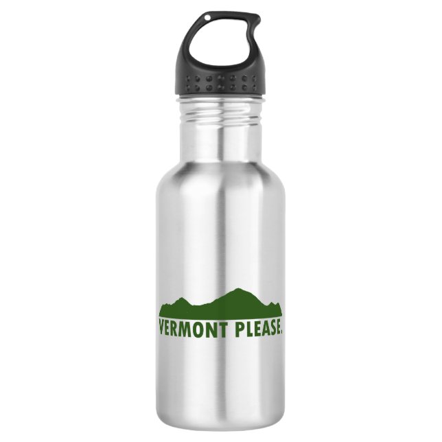 Vermont Please Stainless Steel Water Bottle (Front)