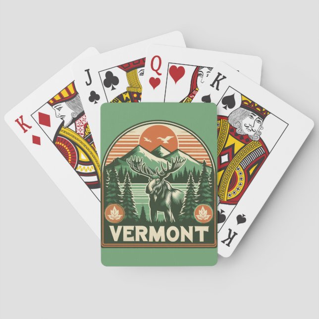 Vermont Poker Cards (Back)