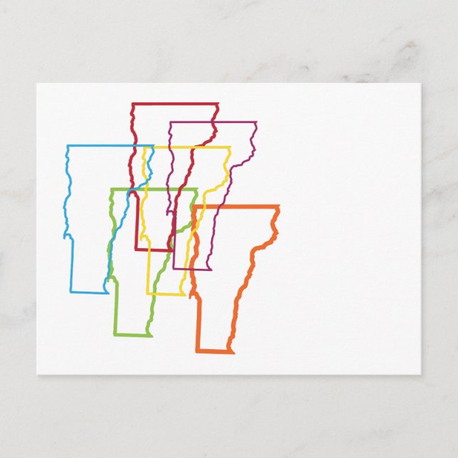 vermont pride blur postcard (Front)