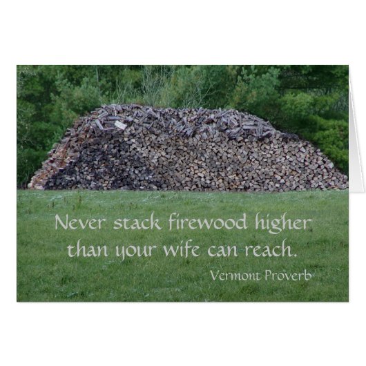 Vermont Proverb (Front Horizontal)