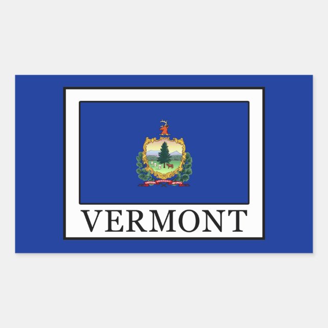 Vermont Rectangular Sticker (Front)