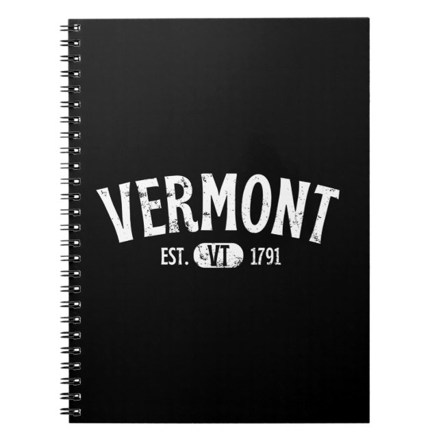 Vermont Retro Vintage VT Notebook (Front)