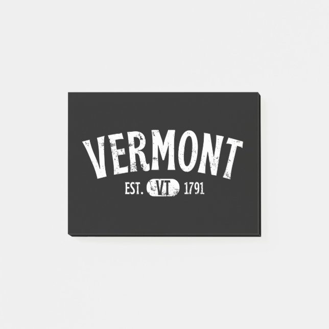 Vermont Retro Vintage VT Post-it Notes (Front)
