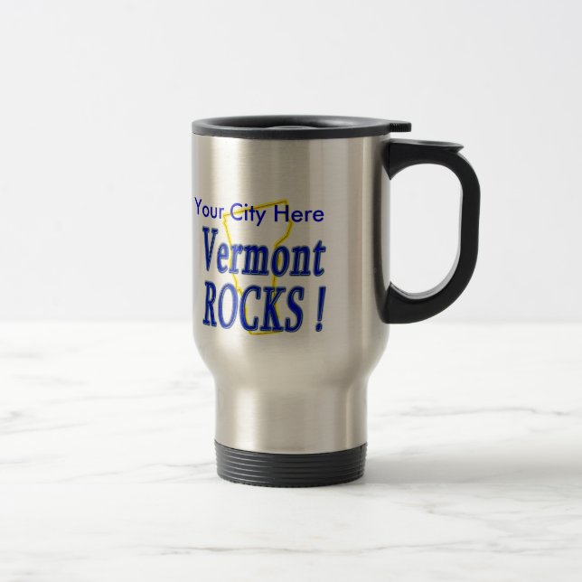 Vermont Rocks ! Travel Mug (Right)