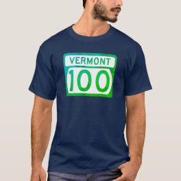 Vermont Route 100 road sign (weathered) T-Shirt