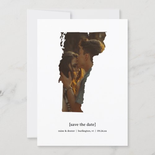 Vermont Save the Date Photo Card