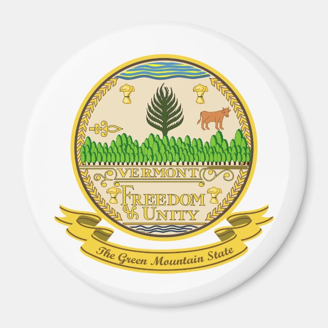 Vermont Seal Magnet (Front)