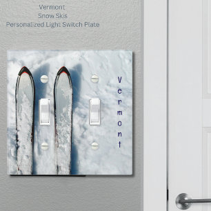 Vermont Snow Ski Light Switch Cover