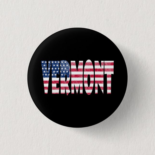 Vermont state  button (Front)