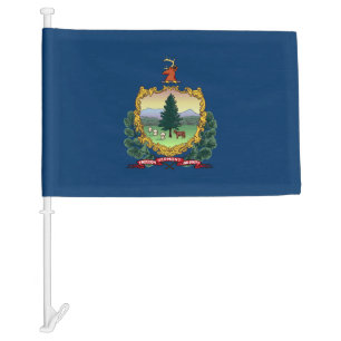 Vermont State Car Flag