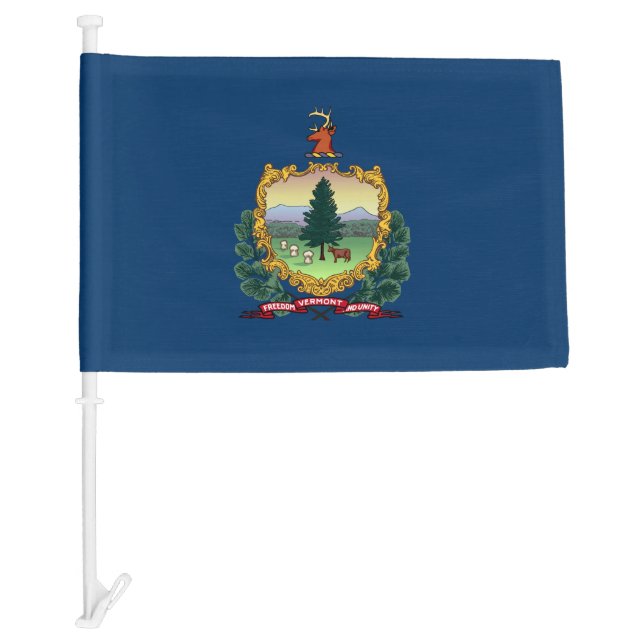 Vermont State Car Flag (Front)