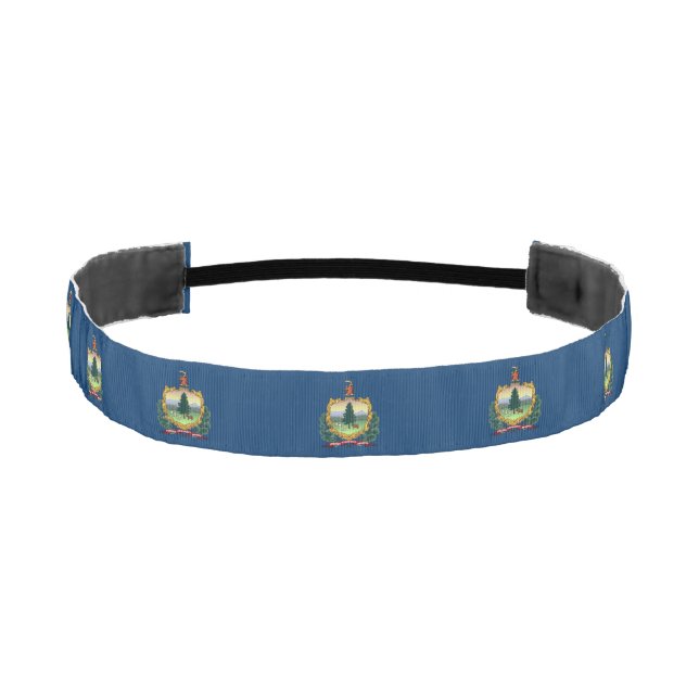 Vermont State Flag Athletic Headband (Front)