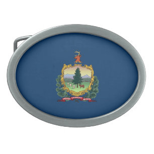 Vermont State Flag Belt Buckle
