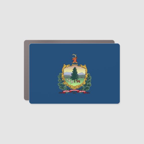 Vermont State Flag Car Magnet