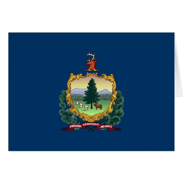Vermont State Flag Cards (Front Horizontal)