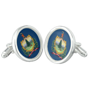 VERMONT STATE FLAG CUFFLINKS