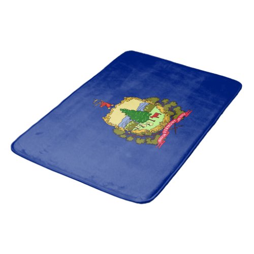 Vermont State Flag Design Bath Mat