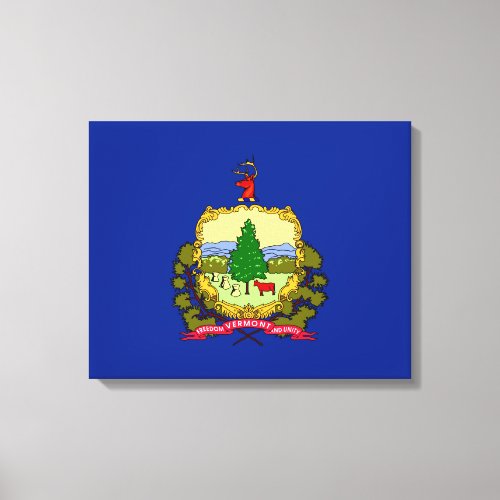 Vermont State Flag Design Decor