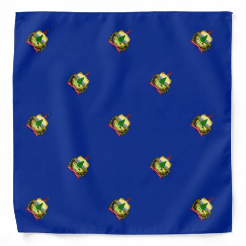 Vermont State Flag Design Decor Bandana