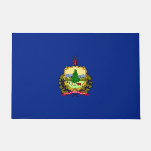 Vermont State Flag Design Doormat