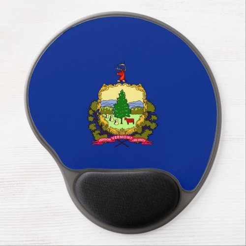 Vermont State Flag Design Gel Mouse Pad