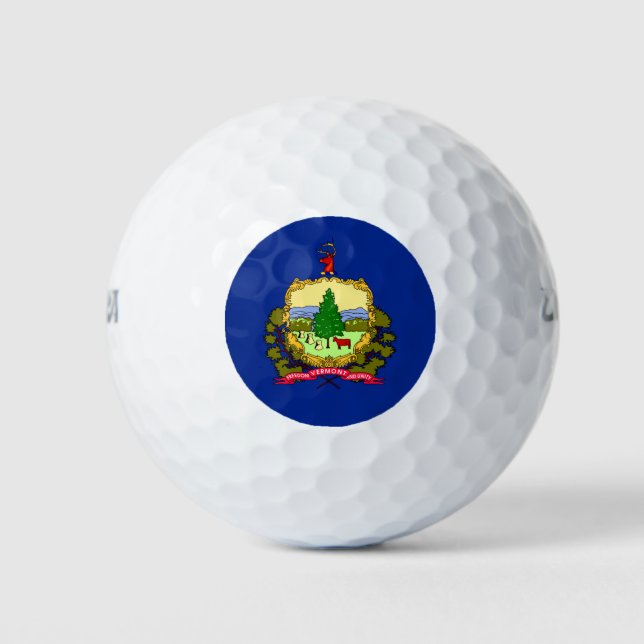 Vermont State Flag Design Golf Balls (Front)