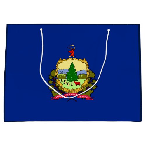 Vermont State Flag Design Large Gift Bag