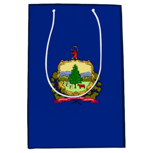 Vermont State Flag Design Medium Gift Bag