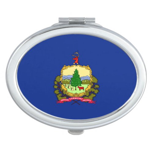 Vermont State Flag Design Vanity Mirror