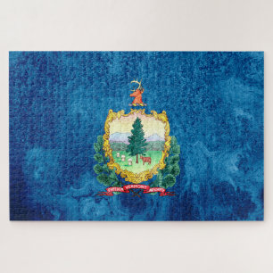 Vermont State Flag Jigsaw Puzzle